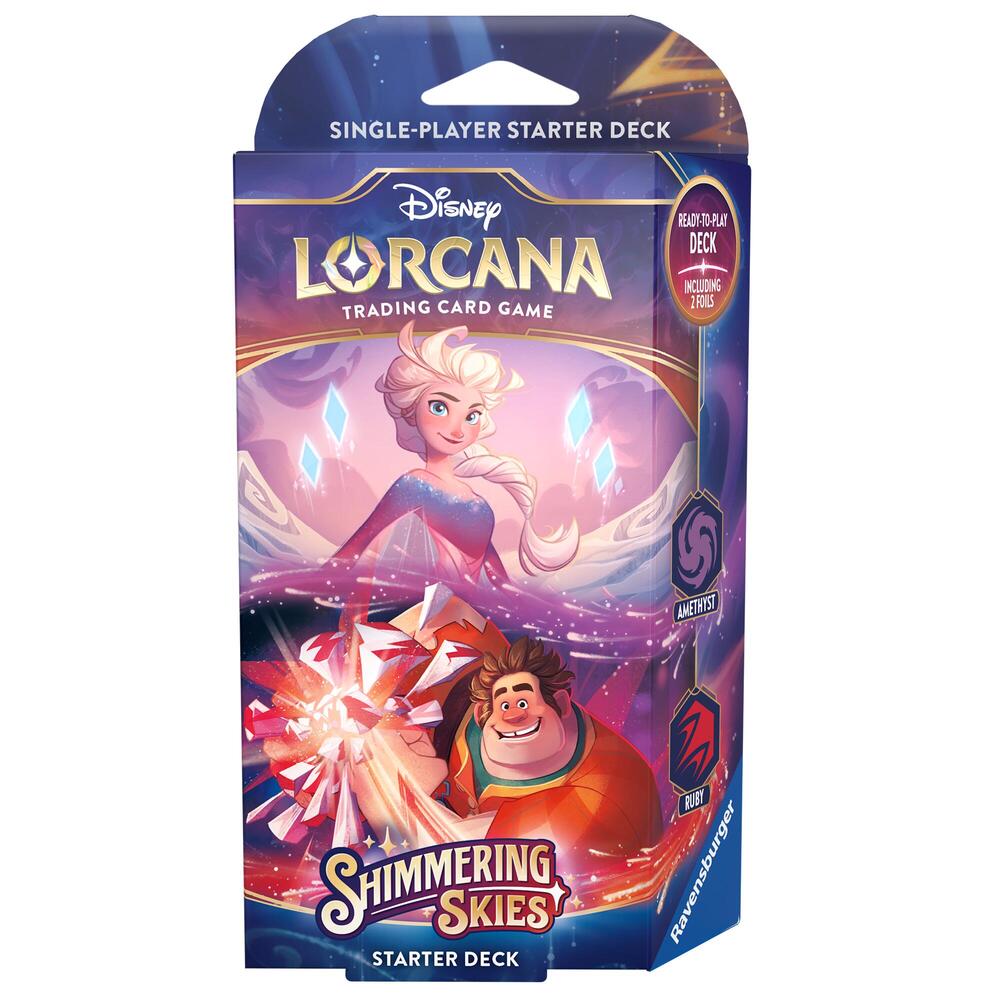 Lorcana: Shimmering Skies Starter Deck Amethyst & Ruby