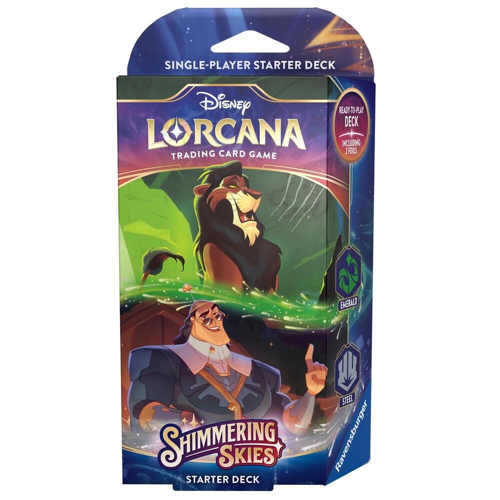 Lorcana: Shimmering Skies Starter Deck Emerald & Steel