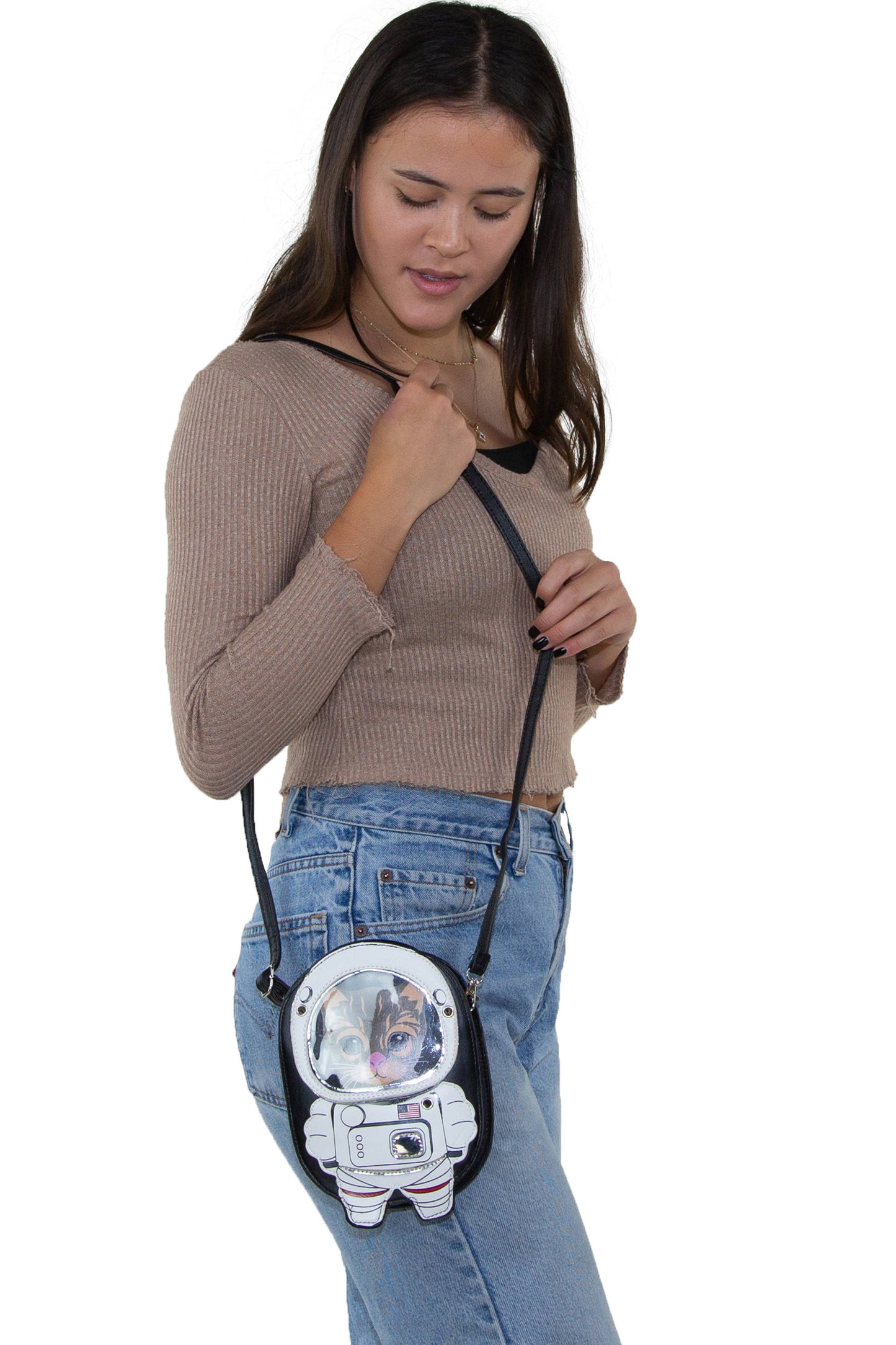 Astronaut Cat Crossbody Bag