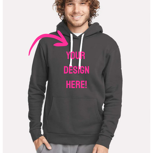 Unisex Personalized Hoodie (White Strings)