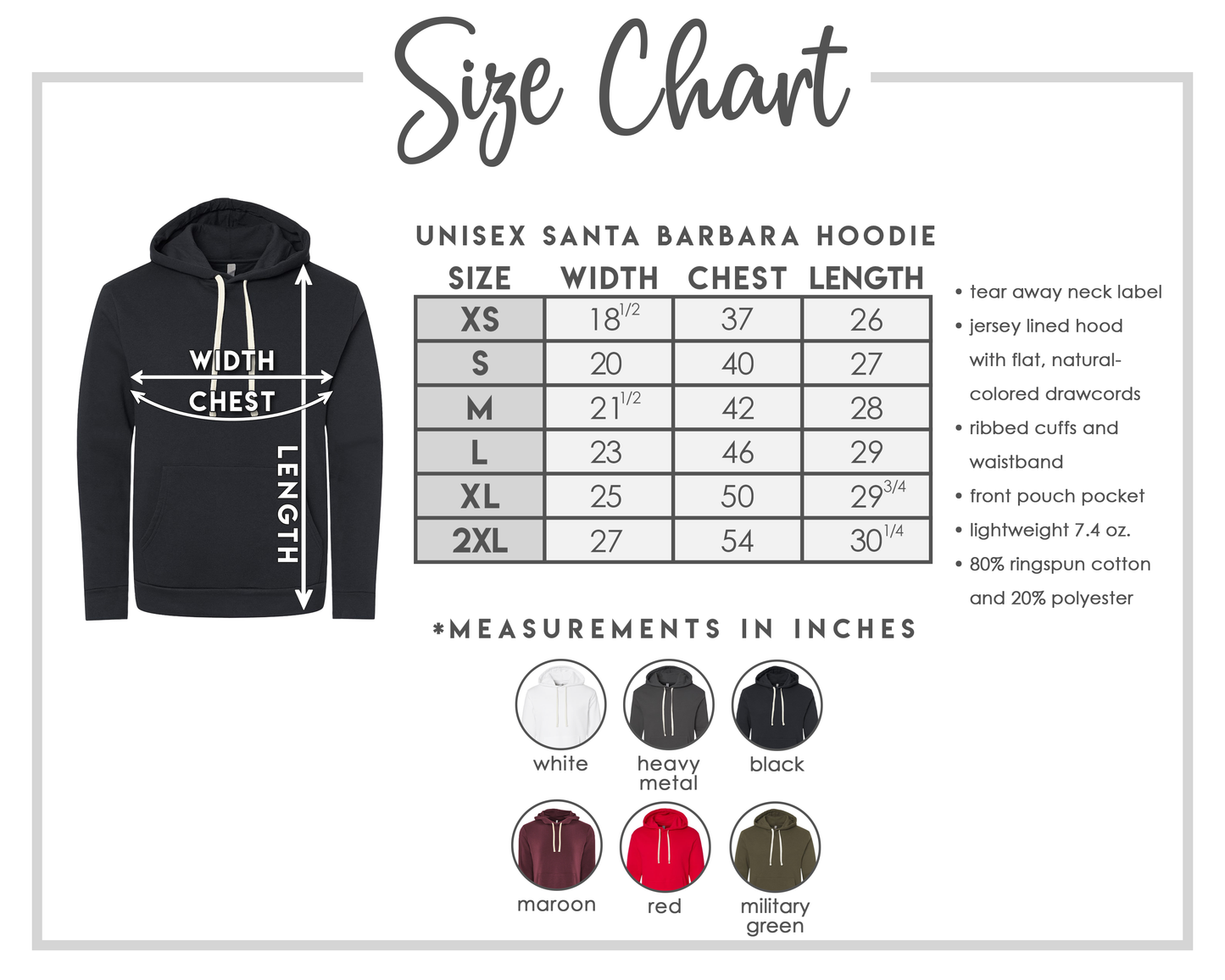 Unisex Hoodie Sweatshirt w/Design (White Strings)