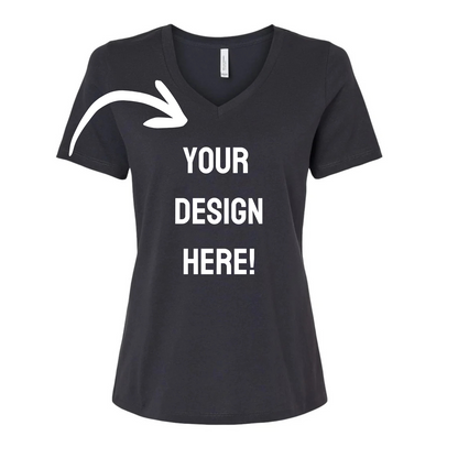 Ladies Personalized V-Neck T-Shirt