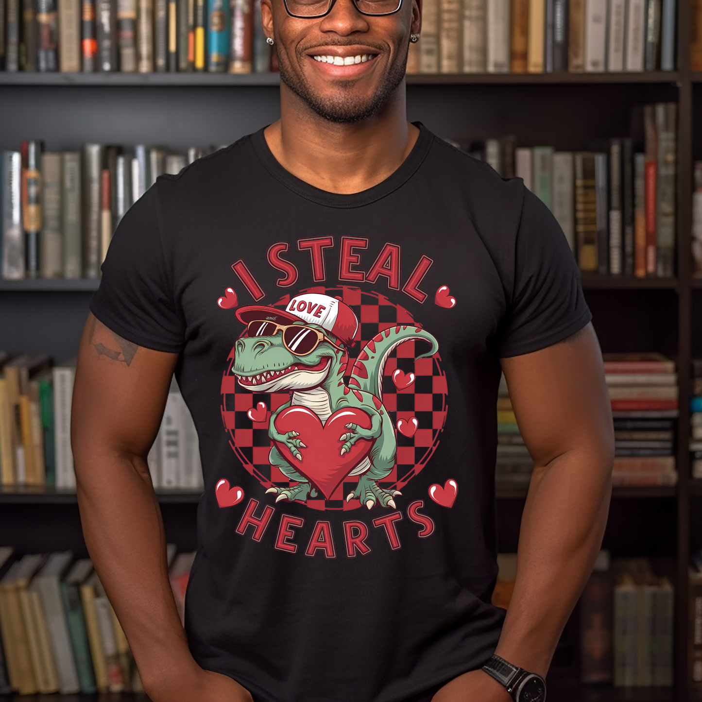 I Steal Hearts T-rex Unisex T-Shirt