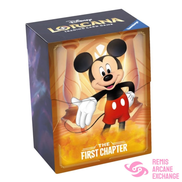 Disney Lorcana Tcg: The First Chapter Deck Box Mickey Mouse Accessories