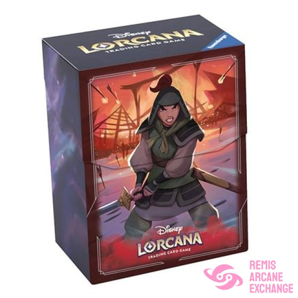 Disney Lorcana Tcg: The First Chapter Deck Box Mulan Accessories