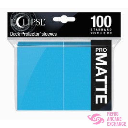 Eclipse Matte Standard Deck Protector Sleeves (100Ct) Sky Blue