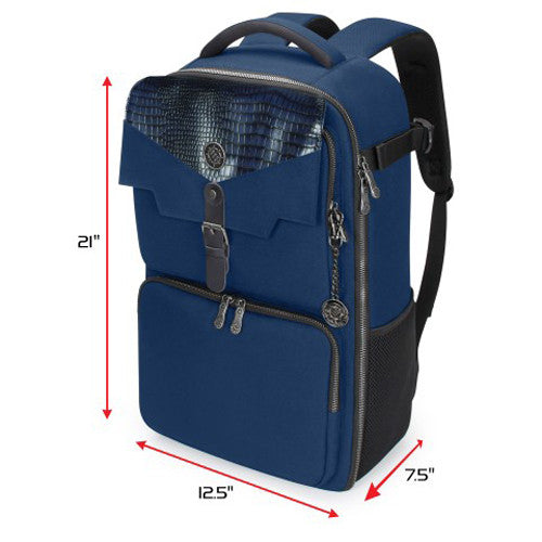 Enhance: Designer Edition Trading Card Storage Backpack Blue