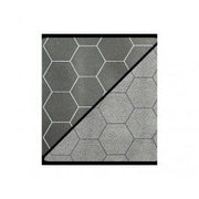 Battlemat: 1in Reversible Black-Grey Hexes (23.5in x 26in Playing Surface)