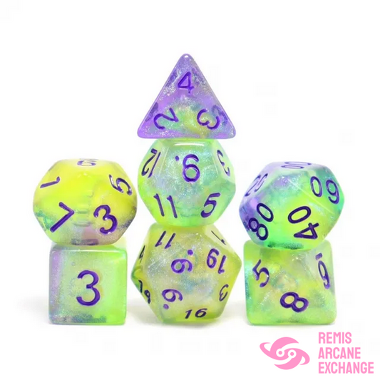 Luminescent Jellyfish Rpg 7 Dice Set