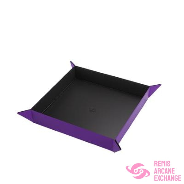 Magnetic Dice Tray Square Black/Purple