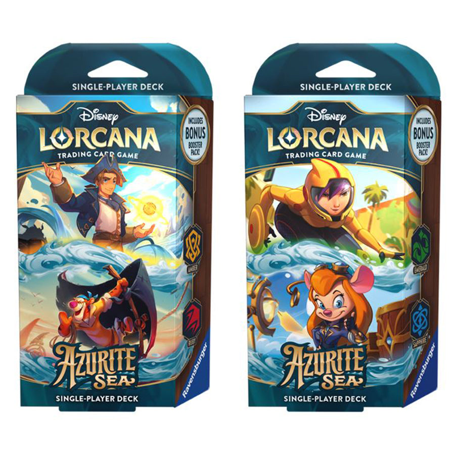 LORCANA SET 6: AZURITE SEA: STARTER DECK EMERALD AND SAPPHIRE