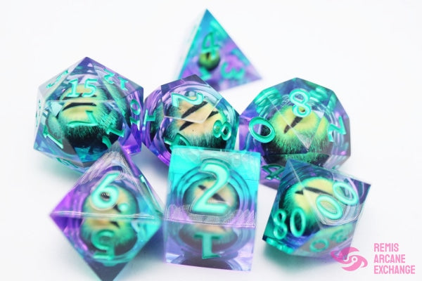 Sharp Edge Moving Eye Rpg Dice Set - Enchanted