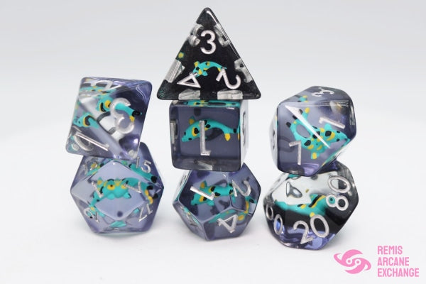 Turquoise Koi 7 Dice Set