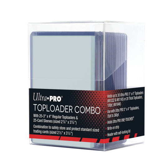 Ultra Pro: Toploader & Card Sleeves, 3 x 4" (25ct)