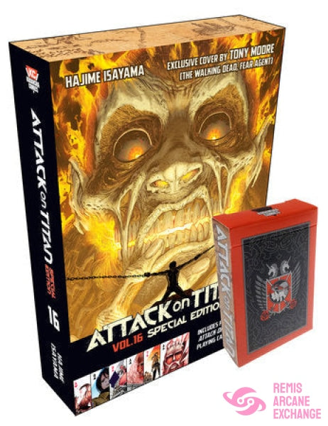 Attack On Titan 16 Manga Special Edition With Playing Cards