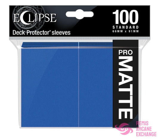 Eclipse Matte Standard Deck Protector Sleeves (100Ct) Pacific Blue