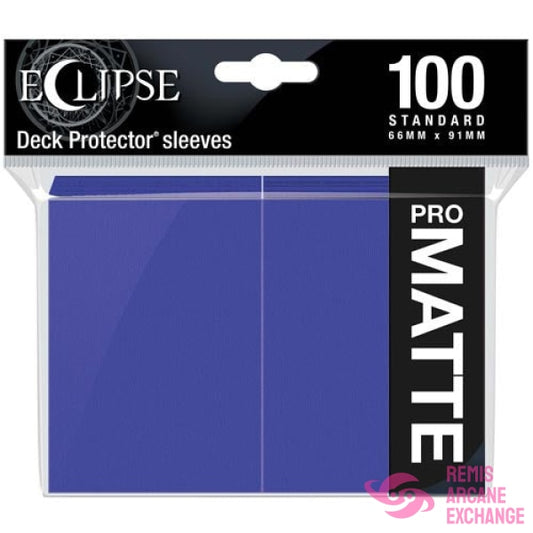 Eclipse Matte Standard Deck Protector Sleeves (100Ct) Royal Purple