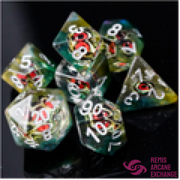 Reptilian 7 Dice Set