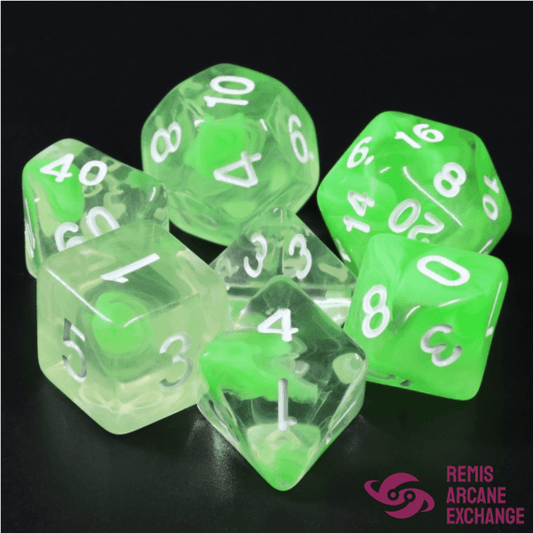 Summer Limes 7 Dice Set